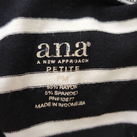 a.n.a A New Approach Stripe Stretch Pull On Knit Skirt - Picture 4 of 9